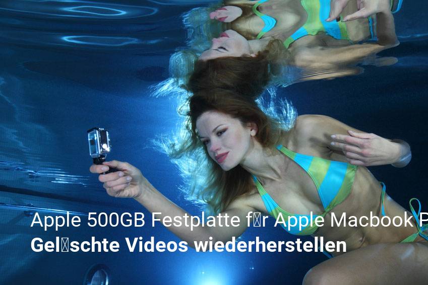 Wiederherstellen gelöschter Video-Dateien und Filme von Apple 500GB Festplatte für Apple Macbook Pro 15